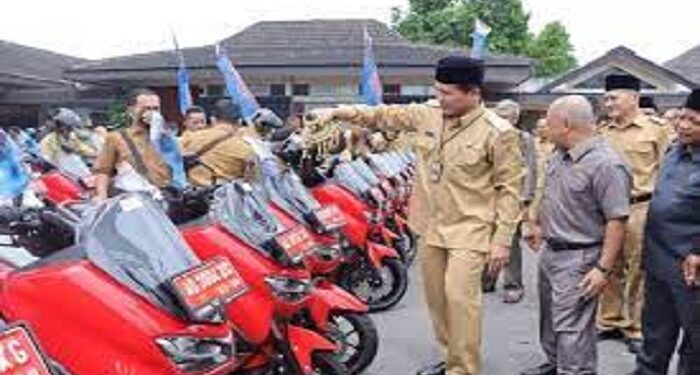 Bupati Wonogiri Gelontorkan Dana 9M, 294 Kades-Lurah Terima Motor Dinas Nmax Merah