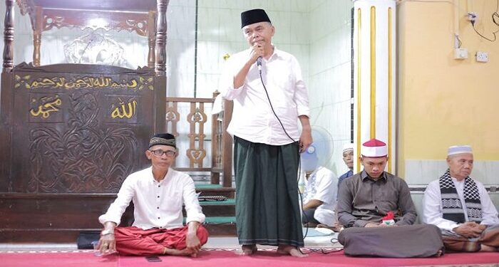 Bupati Natuna Sambangi Mesjid Al Khautsar Desa Sepempang, Wan: Awal Mula Karier Saya
