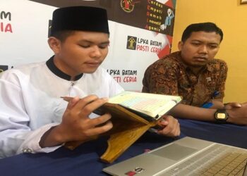 Dua WBP Wilayah Kepri Diganjar Penghargaan Lomba MTQ Tingkat Nasional