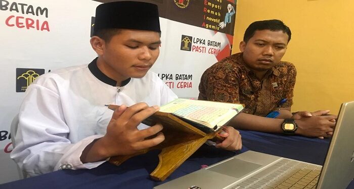 Dua WBP Wilayah Kepri Diganjar Penghargaan Lomba MTQ Tingkat Nasional