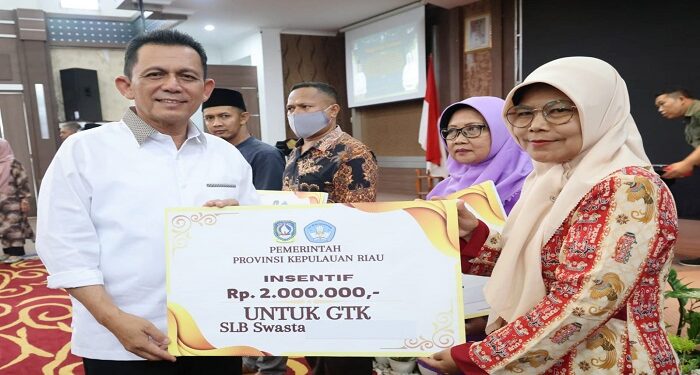 Gubernur Ansar Serahkan Bantuan Insentif Berbagai Komponen Masyarakat di Kabupaten Karimun