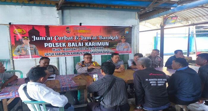 Jumat Curhat, Kapolres Karimun Sambangi Masyarakat Kelurahan Balai Kota