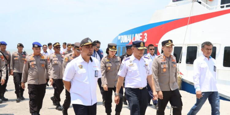 Kapolres Karimun Bersama Inkait Cek Kesiapan Pelabuhan