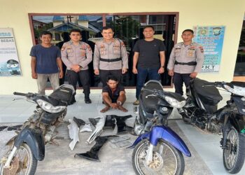 Terlibat Curanmor, Ketua RT Diamankan Polsek Kundur