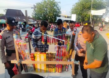 Ciptakan Kondusifitas, Polres Karimun Laksanakan Razia Petasan