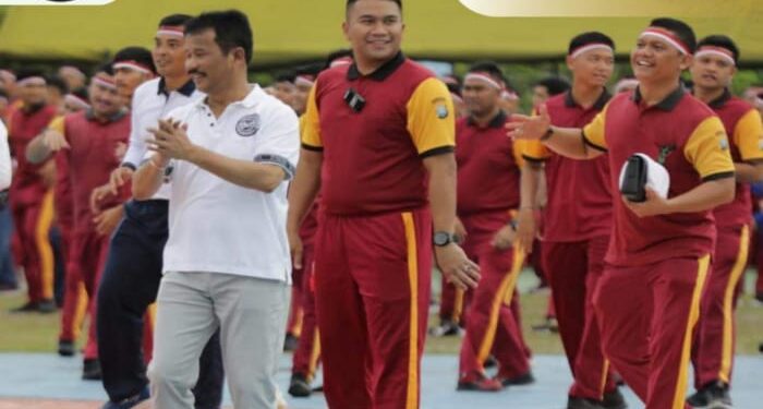 Apresiasi Sinergitas Forkopimda Kepri dan Batam, Rudi Ikut Olahraga Bersama Personel TNI dan Polri