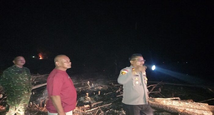 Bakar Hutan dan Lahan, Dua Tersangka Diamankan Polsek Gunung Kijang