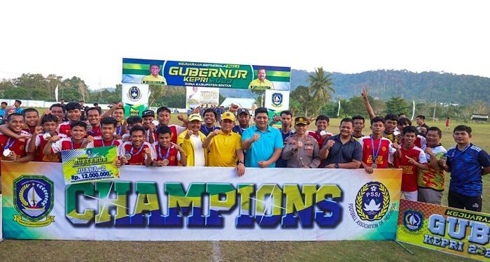 Bintan Muda FC Juara, Gubernur Ansar Resmi Tutup Kejuaraan Sepak Bola Piala Gubernur
