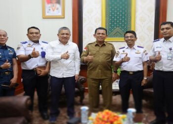 Silaturahmi dengan Kepala KSOP Tanjungpinang, Gubernur Ansar Siap Dukung Implementasi E-ticket Pelayaran