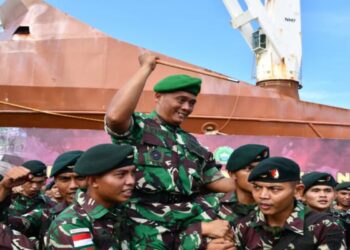 Danrem Yudi Yulistyanto Sambut Kedatangan Satgas Yonif Raider Khusus 136/TS