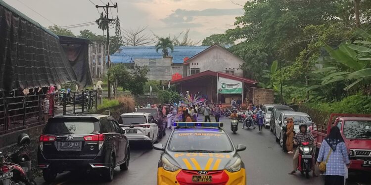 Polisi Lakukan Pengamanan Wisuda Santri Munaqasyah TPQ se Kecamatan Bintim