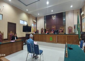 Mantan Kades Desa Parit Jalanin Sidang Perdana Tanpa Didampingi Pengacara