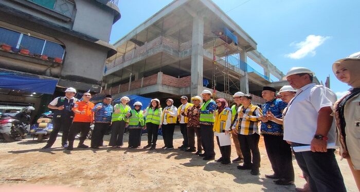 Wali Kota Bersama Cen Sui Lan Tinjau Progres Pembangunan Pasar Baru Tanjungpinang