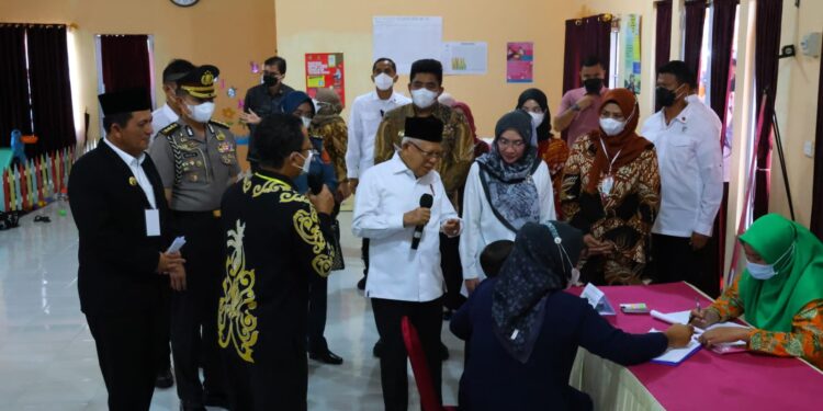 Wapres Ma’ruf Amin Minta Kabupaten Kota di Kepri Turunkan Angka Stunting