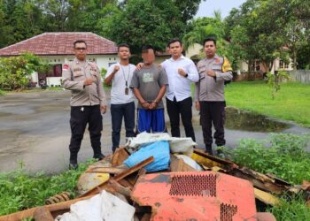 Gondol Besi Plat 1,5 Ton, 1 Rekan Pelaku Berhasil Lolos di Kecamatan Tebing
