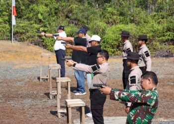 Hari Bhayangkara Ke 77, Polres Bintan Gelar Lomba Menembak
