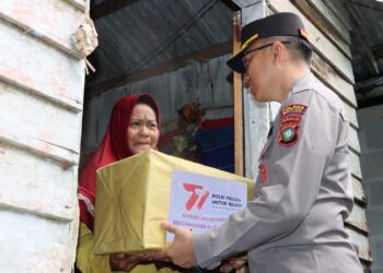 Hari Bhayangkara, Polres Bintan Salurkan Bansos Tepat Sasaran