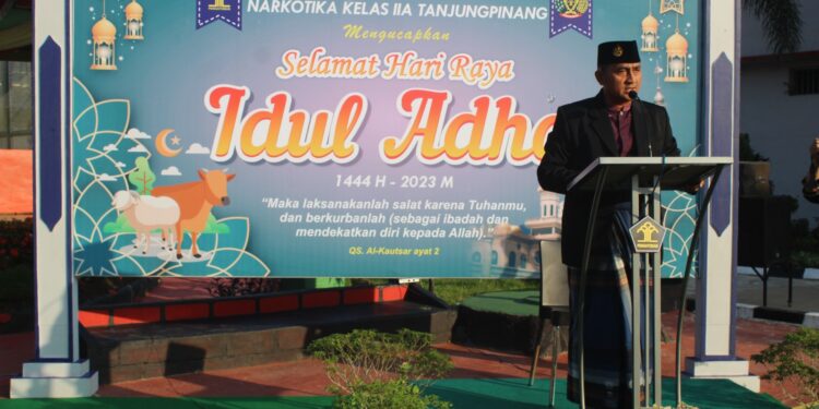 Perayaan Iduladha, Lapas Narkotika Tanjungpinang Potong Hewan Qurban, Ini Kata Kalapas Edi