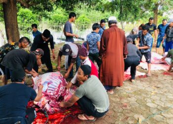 Hari Raya Idul Adha, Polres Bintan Qurban 3 Ekor Sapi
