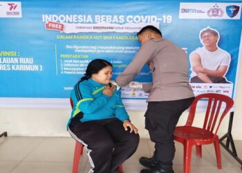 Hari Bhayangkara Ke – 77 Tahun 2023, Polres Karimun Gelar Vaksin Presisi