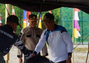 Polres Lingga Gelar Turnamen Menembak Dalam Rangka HUT Bhayangkara Ke-77