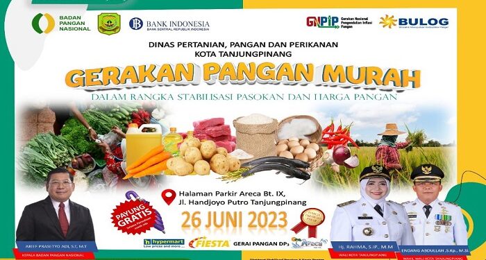 DP3 Tanjungpinang Gelar Pasar Murah Di Depan Areca Batu IX