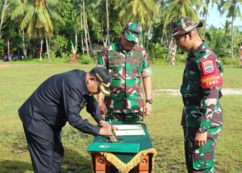 TMMD di Pulau Buru TBK Resmi Dibuka, Kasrem 033/WP Ikuti Upacara Pembukaan