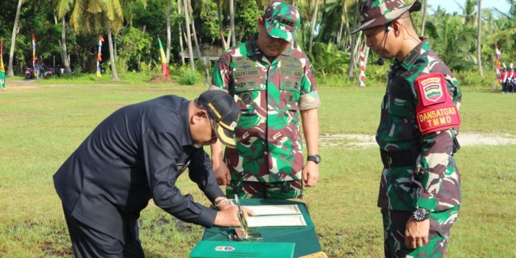 TMMD di Pulau Buru TBK Resmi Dibuka, Kasrem 033/WP Ikuti Upacara Pembukaan