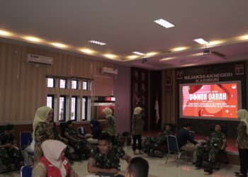 Sambut Hari Bhakti Adhyaksa, Kejari Karimun Gelar Donor Darah