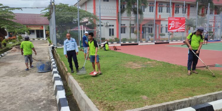 Area Kamar Hunian dan Perkarangan Lapas Narkotika Tanjungpinang Terlihat Bersih