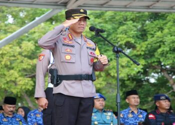 Kapolresta Barelang Pimpin Upacara 17 Hari Bulan Tingkat Kota Batam di Engku Putri Kota Batam