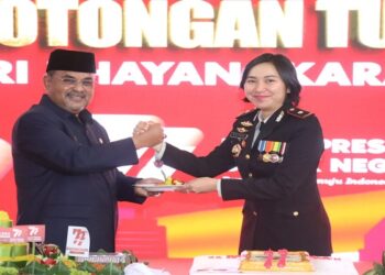 Polres Karimun Gelar Upacara dan Puncak Syukuran Hari Bhayangkara ke 77