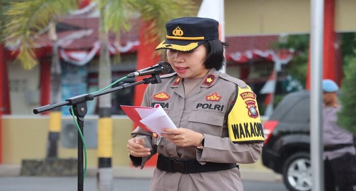 Satlantas Polres Karimun Apel Gelar Pasukan Ops Patuh Seligi 2023