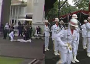 Video Viral Komandan Upacara Pingsan saat Pelantikan Perwira TNI-Polri