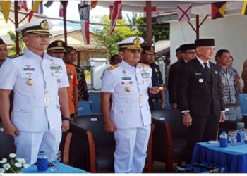 Wakil Bupati Natuna Hadiri Acara Serah Terima Jabatan Komandan Lanal Ranai