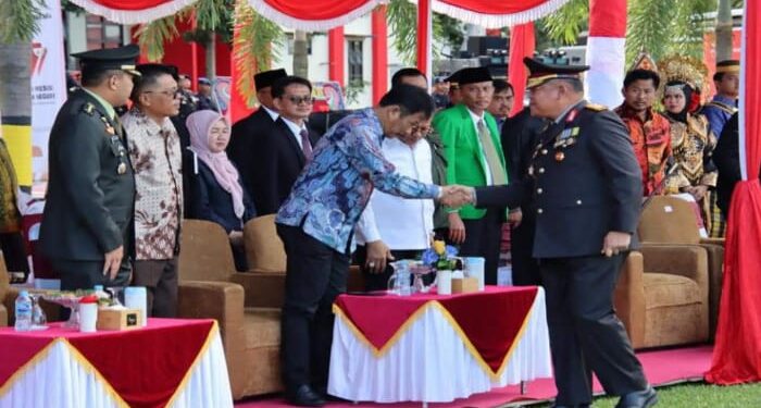 Wali Kota Batam Hadiri Upacara Hari Bhayangkara ke-77 di Polda Kepri