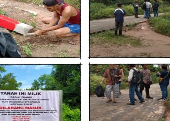 Jhon Hendra Bersama Warga Moro Keberatan Atas Pemasangan Tapal Batas, BPN Sudah Jadwalkan Mediasi