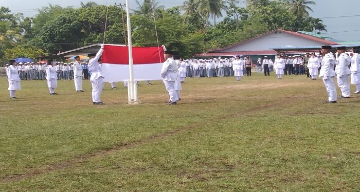 Dirgahayu RI ke 78 di lapangan Putri Hijau Moro Berlangsung Hikmat