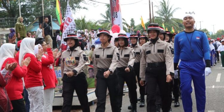 Regu Polwan Polres Bintan Raih Juara I