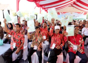 Melalui GTRA ,Tanah Atas Hak Masyarakat Memiliki Kepastian Hukum
