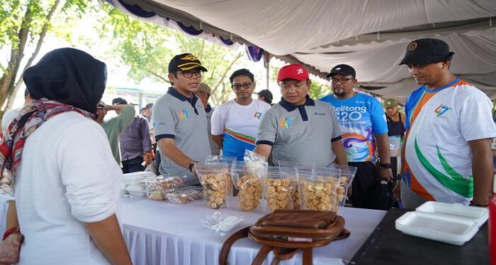 Bazar UMKM di Pekan Sehat PT Timah Tbk di Kundur, Omset UMKM Drastis