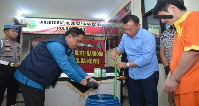 Polda Kepri Musnahkan 134 Gram Narkotika Jenis Sabu