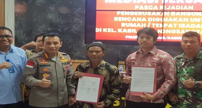 Berakhir Damai, Proses Hukum Perusakan Bangunan Gereja di Batam Tetap Berjalan