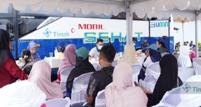 Tangani Stunting dan Tingkatkan Kualitas Kesehatan Masyarakat, Mobil Sehat PT Timah Tbk Hadir di Kelurahan Sawang