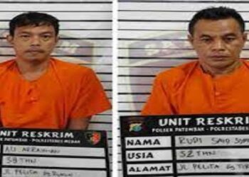 Tim Anti Begal Polrestabes Medan Tangkap Tangan 2 Maling Pagar saat Patroli