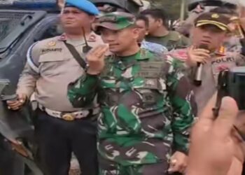 Amankan Aksi Demo, Dandim 0316 Terkena Lemparan Batu