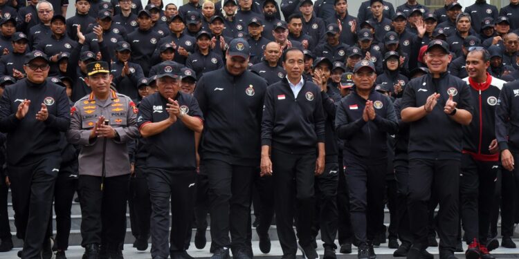 Presiden Jokowi Melepas Kontingen Idonesia Untuk Berlaga pada Asian Games 2023  Hangzhou