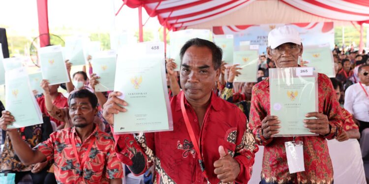 November 2023 Kementerian Agraria Luncurkan Sertifikat Tanah Elektronik.