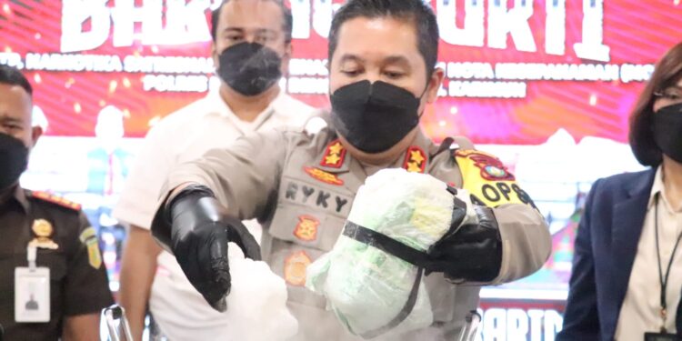 1,856 Kg Sabu, Dimusnahkan Oleh Satresnarkoba Polres Karimun
