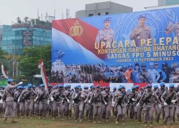 Kapolri Lepas Kontingen Garuda Penjaga Perdamaian PBB ke Afrika Tengah